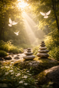 Innerer Frieden entsteht, wenn wir lernen, unsere Gedanken neu auszurichten und alte Muster liebevoll loszulassen.